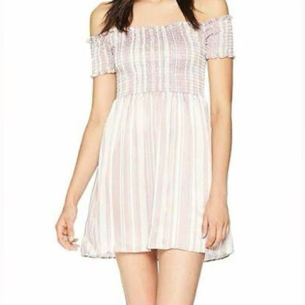 Show Me Your Mumu Pink and White Dolly Smocked Dress - Picture 6 of 16